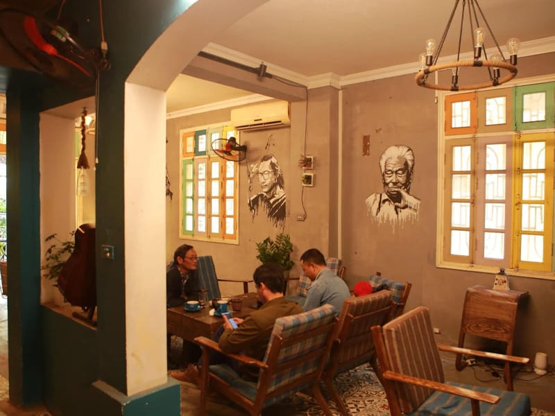 Sơn tường - Decor - Concept quán cafe
