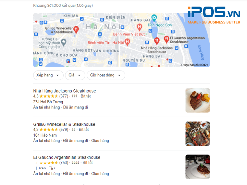 Đưa nhà hàng, quán cafe lên Google là cách để tiếp cận khách hàng theo vị trí địa lý nhanh nhất 