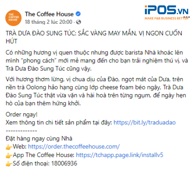 Bài viết giới thiệu sản phẩm mới của The Coffee House