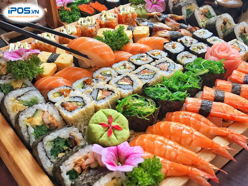 Thực phẩm tươi sống là yếu tố quan trọng trong nhà hàng Nhật