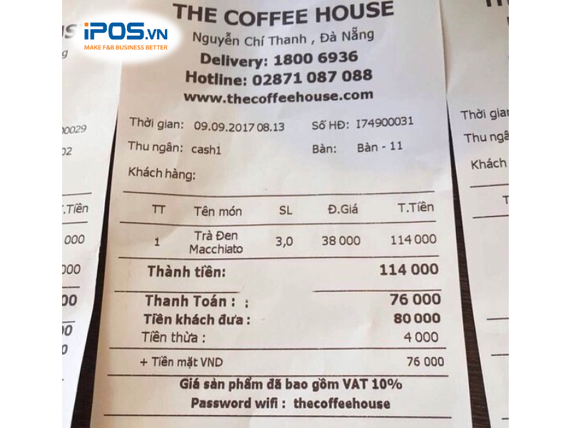 Các quán cafe thường tính chi phí liên quan vào giá sản phẩm