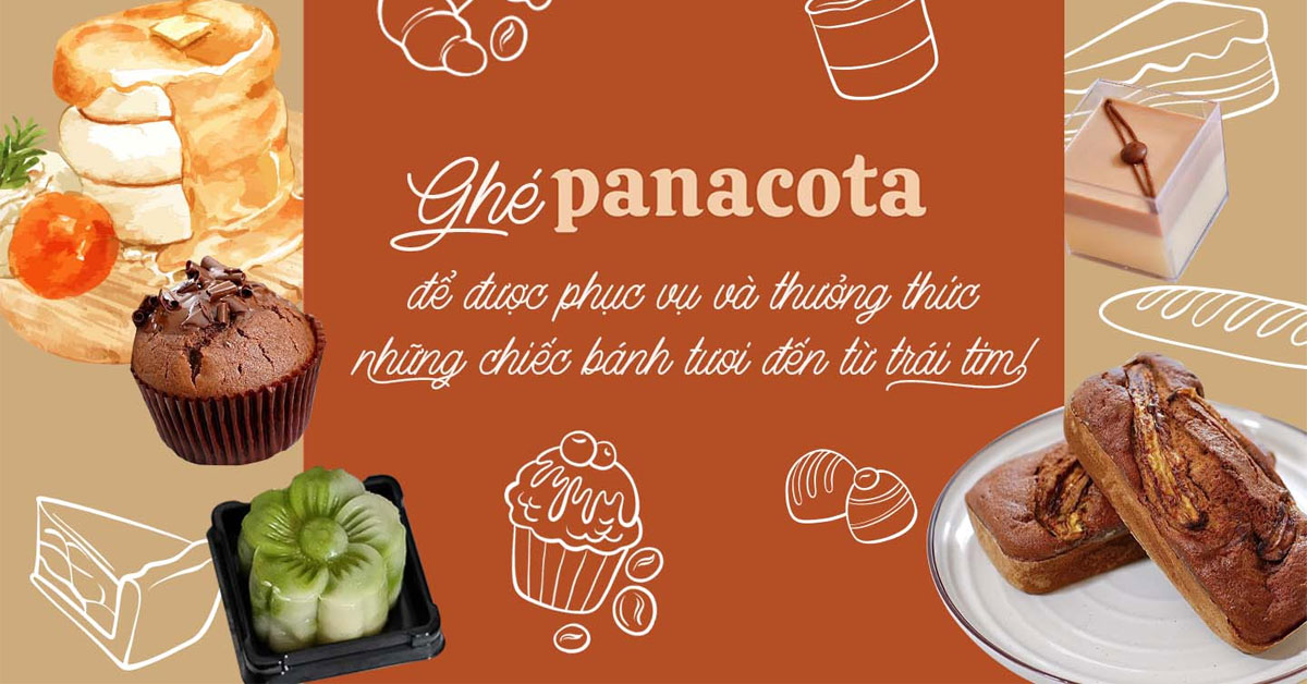 Ghé Panacota để được phục vụ và thưởng thức những chiếc bánh tươi đến từ trái tim