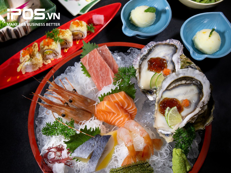 Các món Sashimi tại Sushi World rất tươi ngon chuẩn vị 