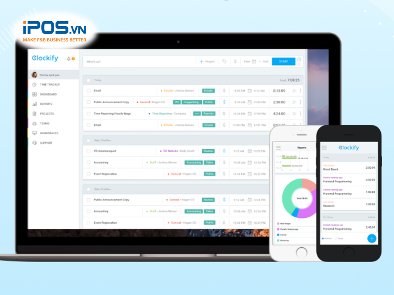 giải pháp chấm công quán cafe