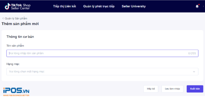 cách bán đồ ăn trên tiktok shop