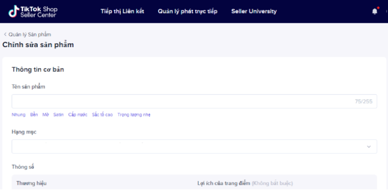 cách bán đồ ăn trên tiktok shop