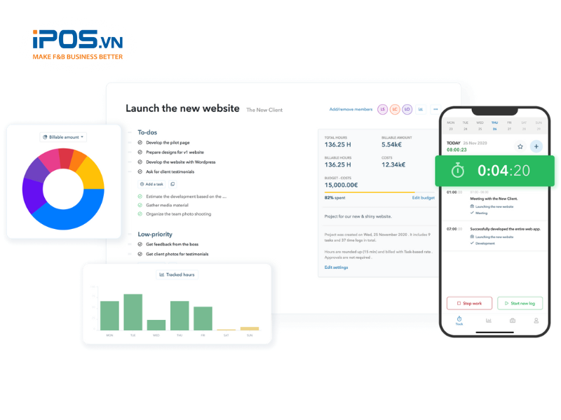 giải pháp chấm công quán cafe