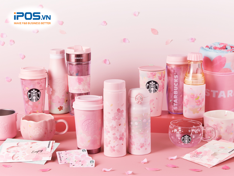 đồ lưu niệm của starbucks highlands coffee mixue