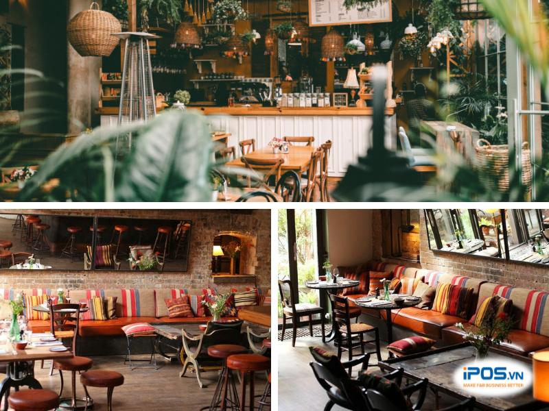 phong cách quán cà phê