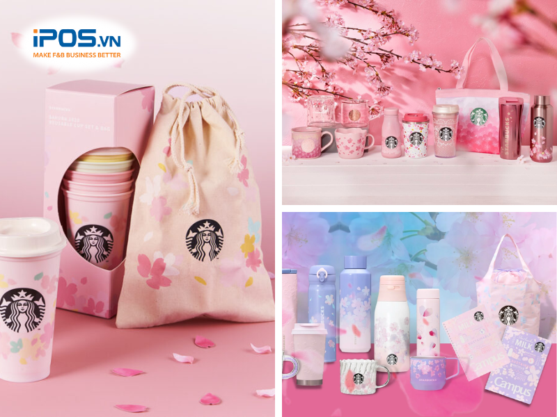 đồ lưu niệm của starbucks highlands coffee mixue