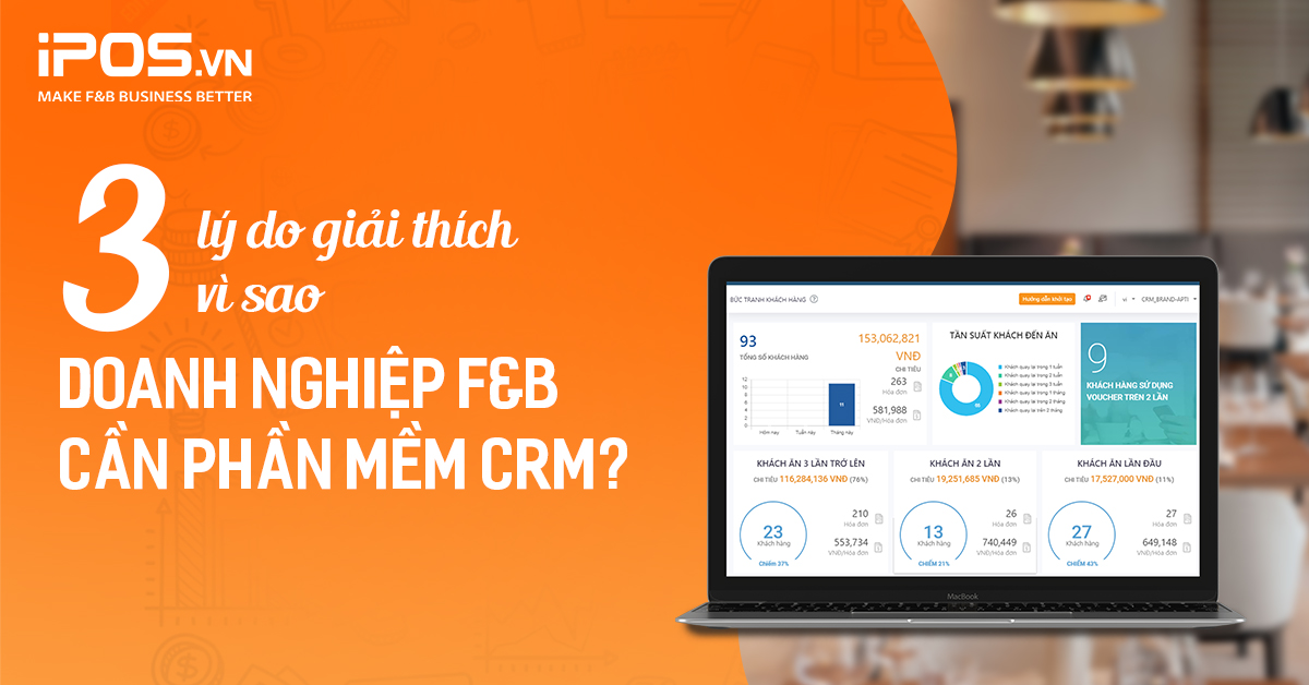 3 lý do giải thích vì sao doanh nghiệp F&B cần phần mềm CRM?