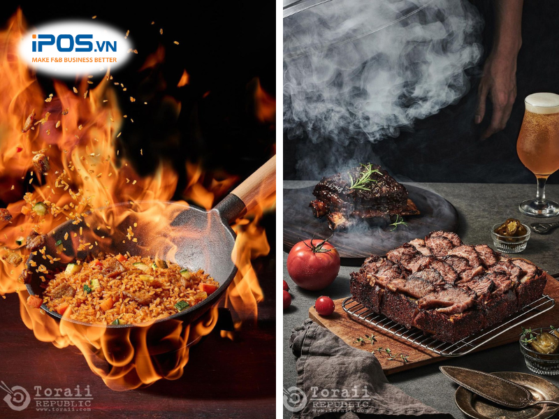 concept chụp ảnh món ăn