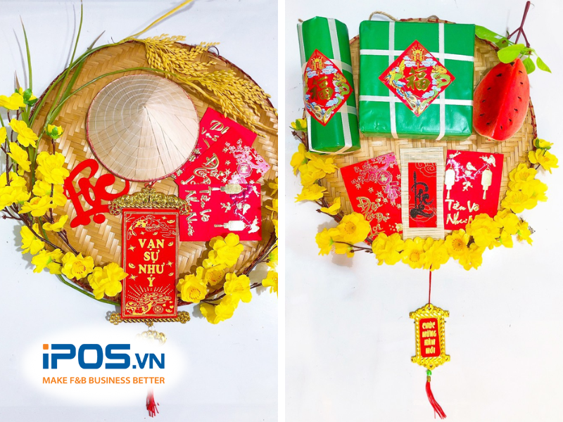 ý tưởng trang trí quán cafe ngày Tết