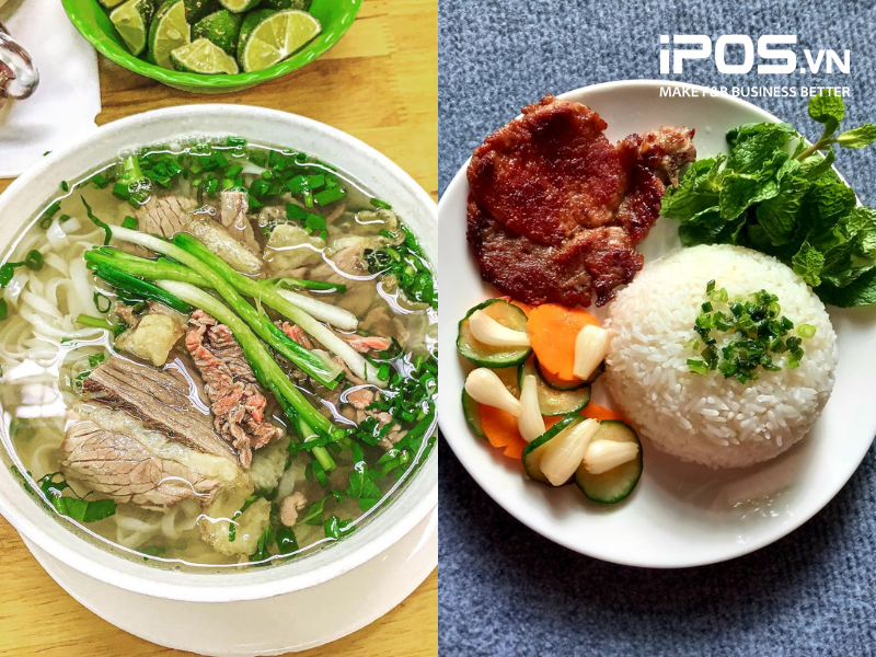 phở vs cơm tấm