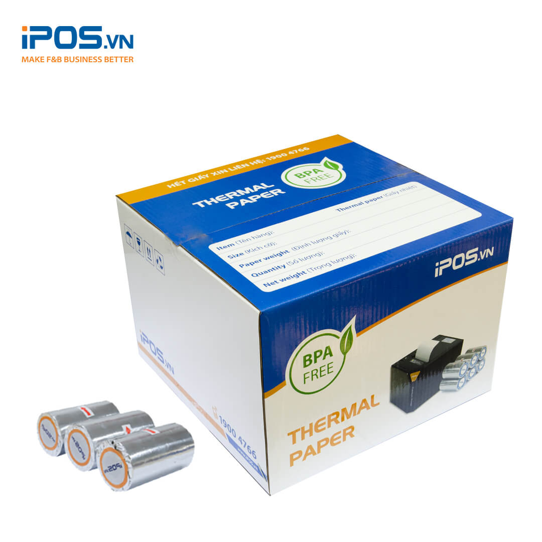 Giấy in nhiệt ipos.vn (k80) (thùng 50 cuộn)