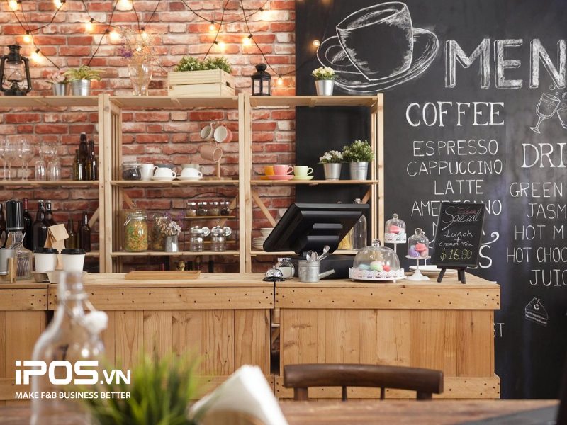 quầy bar quán cà phê