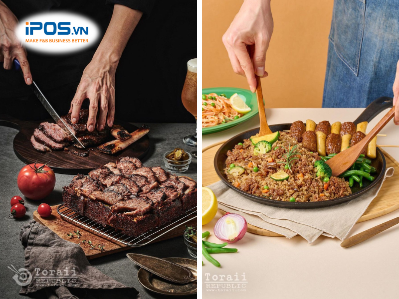 concept chụp ảnh món ăn