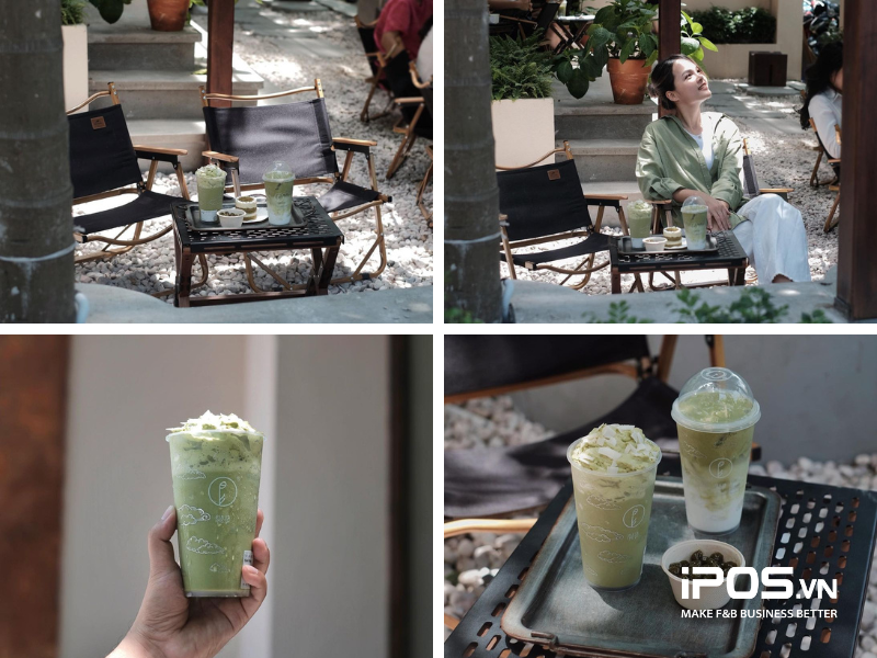 bst ô long matcha cùng phê la săn mây