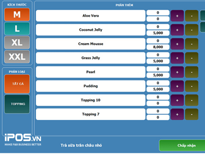 Phần mềm quản lý quán trà sữa