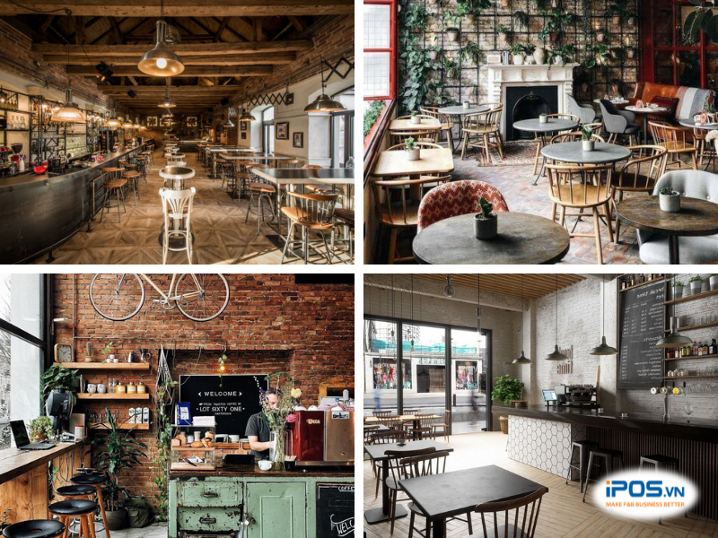 phong cách quán cà phê