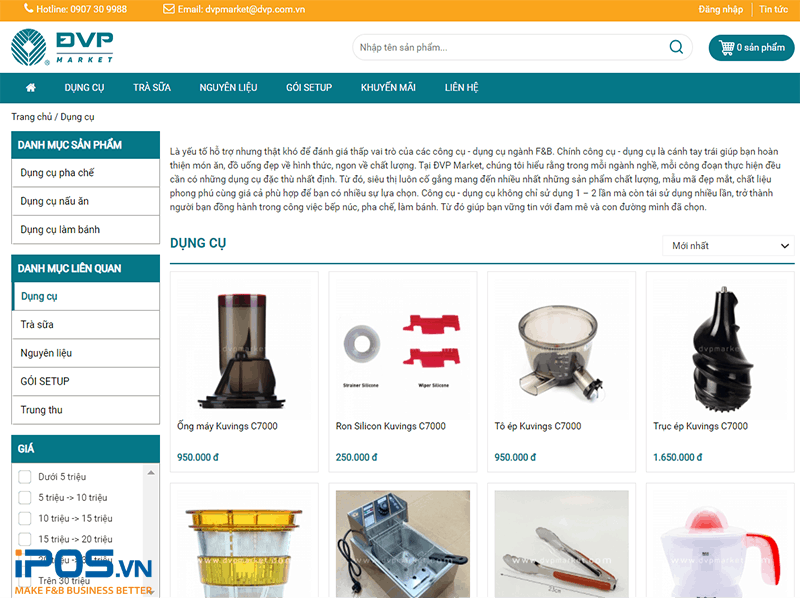 dụng cụ pha chế tại ĐVP Market