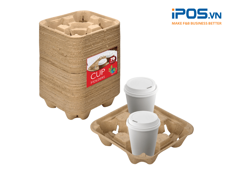 Khay chân đế đựng cốc hạn chế đổ vỡ khi di chuyển