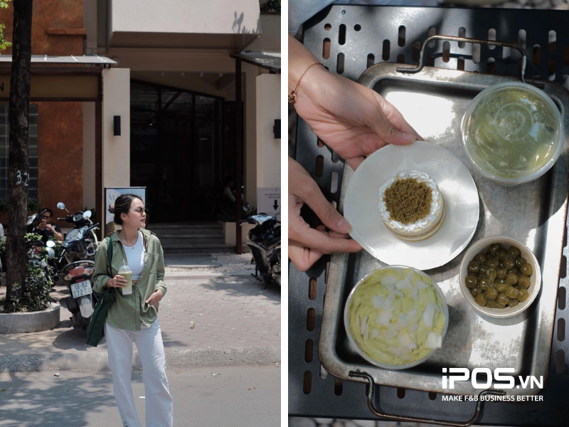 bst ô long matcha cùng phê la săn mây