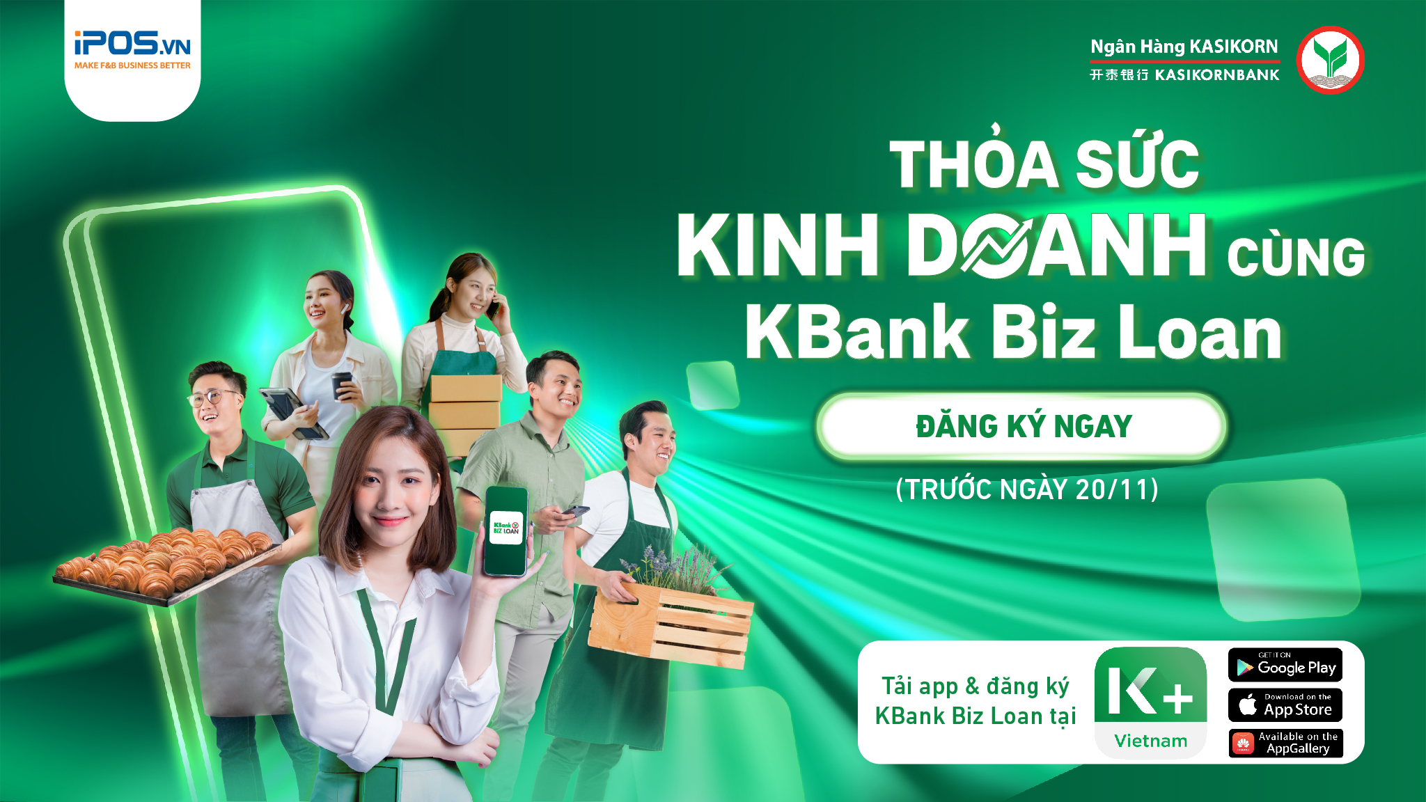 THỎA SỨC KINH DOANH CÙNG KBANK BIZ LOAN, NHẬN NGAY GÓI HỖ TRỢ TRUYỀN THÔNG