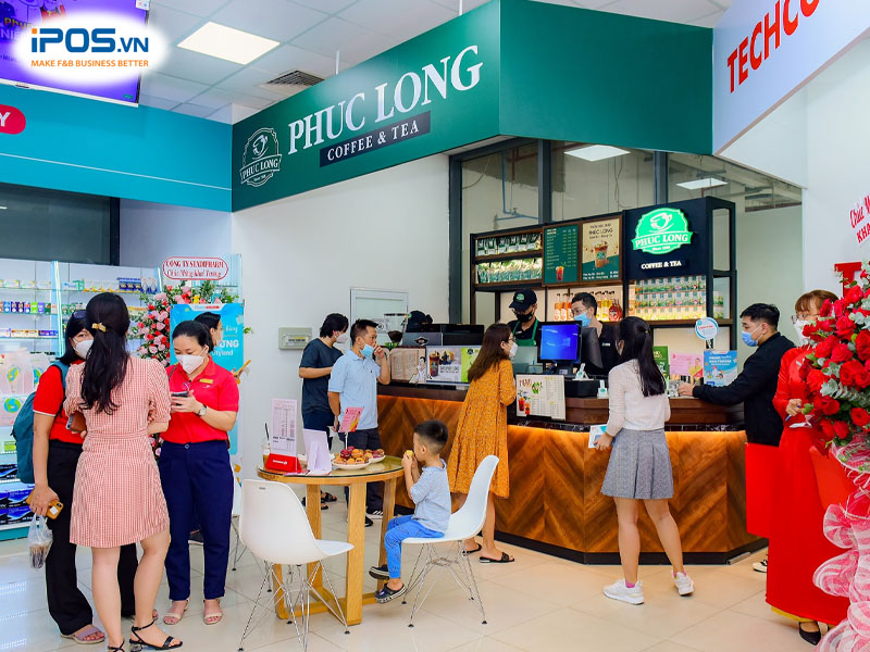 Các ki-ốt Phúc Long xuất hiện trong các siêu thị Winmart