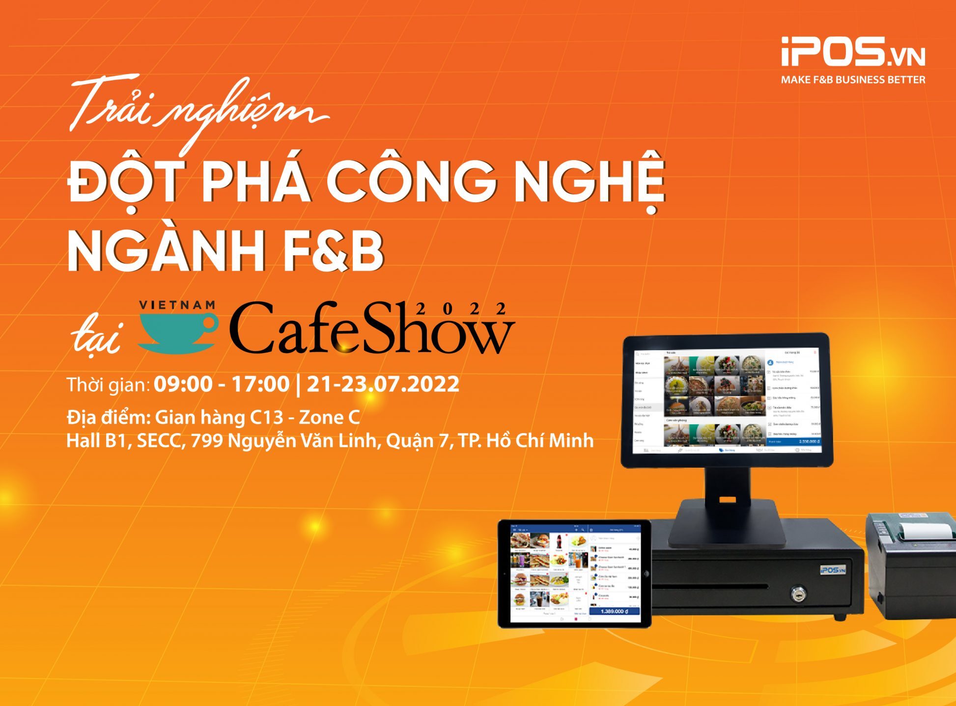Thông cáo báo chí: Triển lãm Café Show 2022 Trải nghiệm đột phá về công nghệ ngành F&B từ iPOS.vn