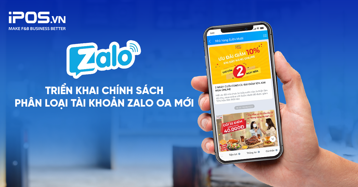 Zalo triển khai chính sách phân loại tài khoản Zalo OA mới