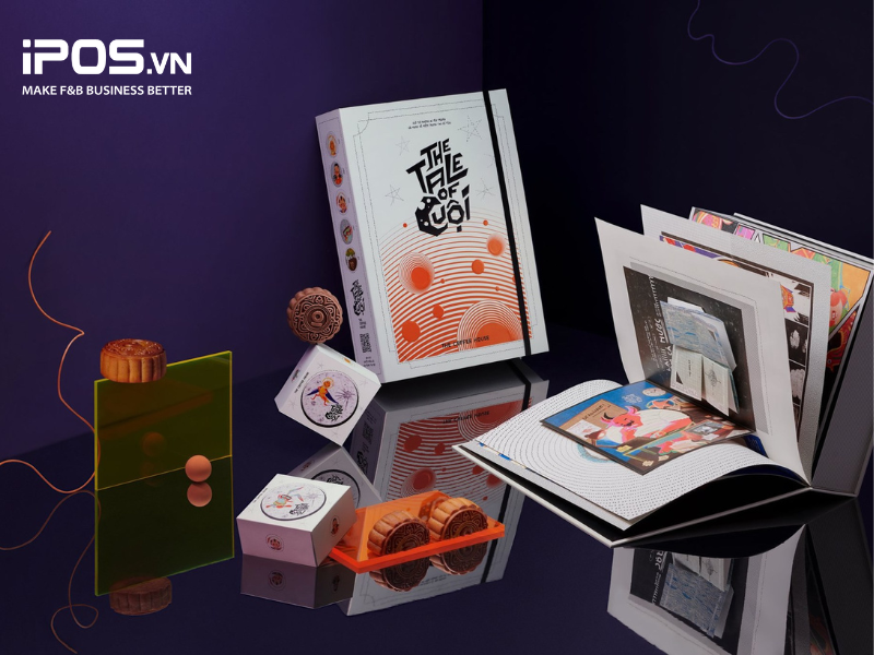 Thiết kế hộp bánh trung thu của The Coffee House rất hiện đại và ấn tượng