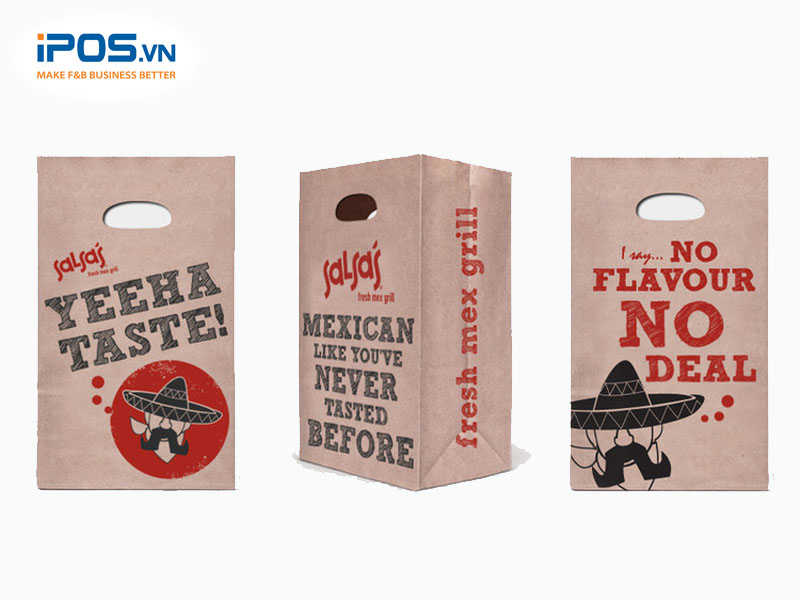 Bao bì kiểu chữ lớn sẽ gây ấn tượng với khách hàng