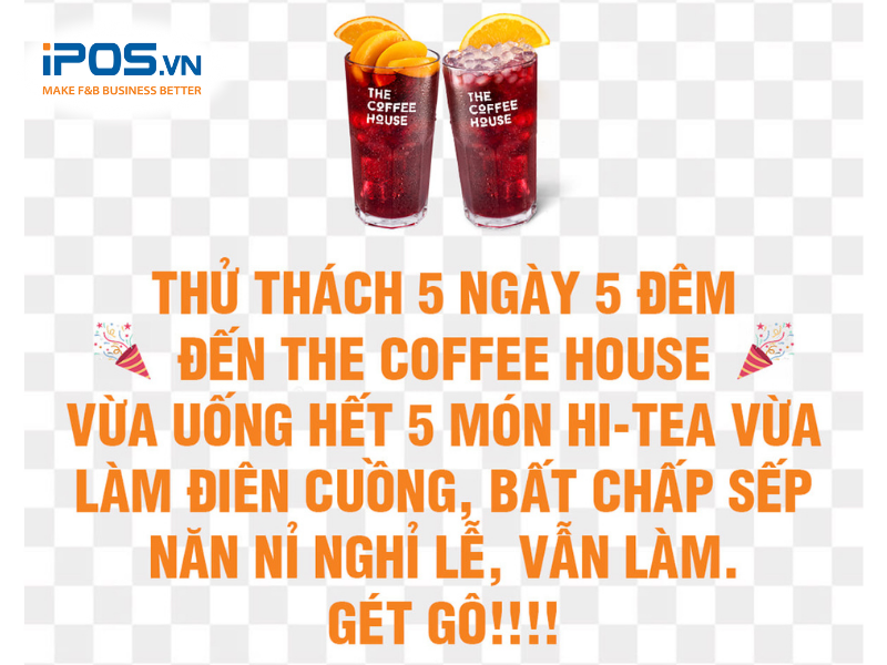Nội dung bắt trend “Gét gô” của thương hiệu The Coffee House 