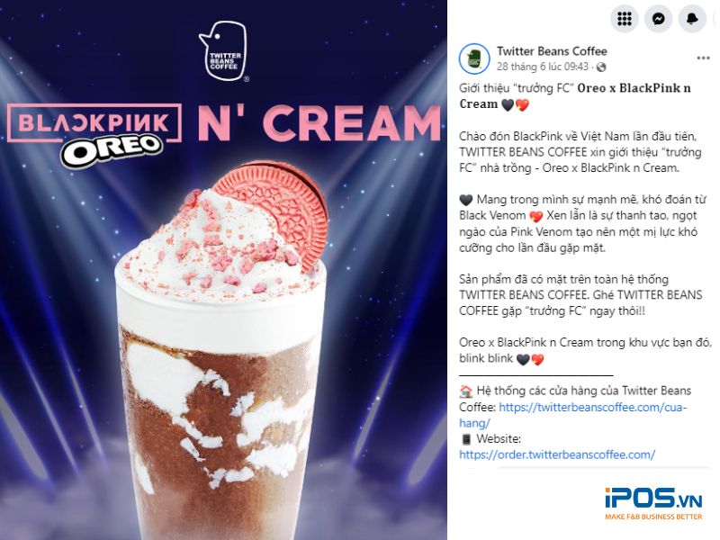 Twitter Beans Coffee tự mệnh danh cho món mới là “Trưởng FC” và chỉ mở bán duy nhất trong tháng 7.