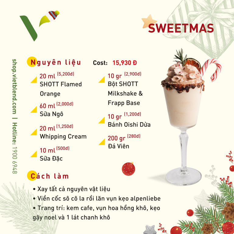 Sweetmas thoang thoảng hương cam thơm đặc trưng, hơi đắng nhẹ
