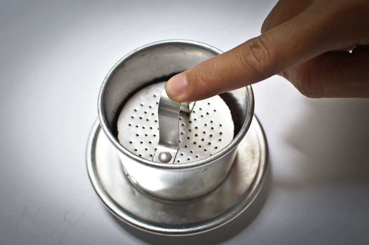 cách pha cafe phin nhỏ