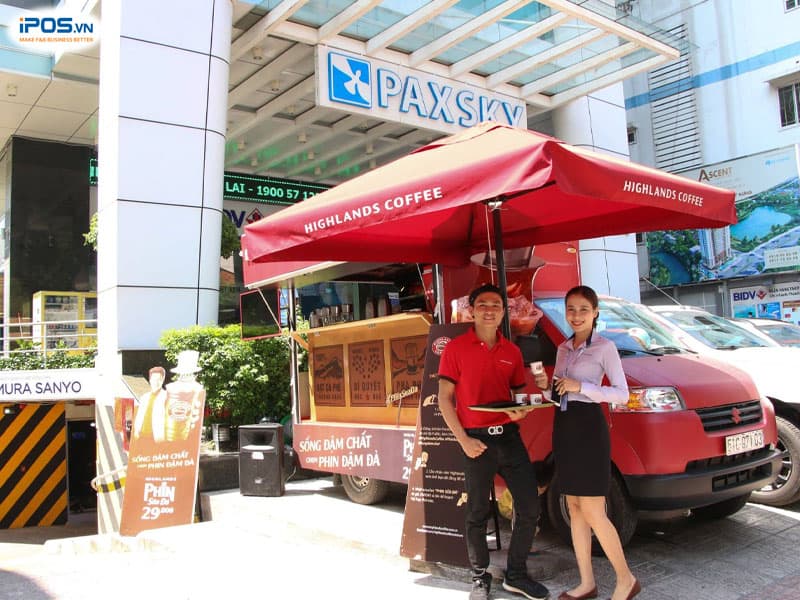 Mô hình cafe take away trên xe ô tô tải