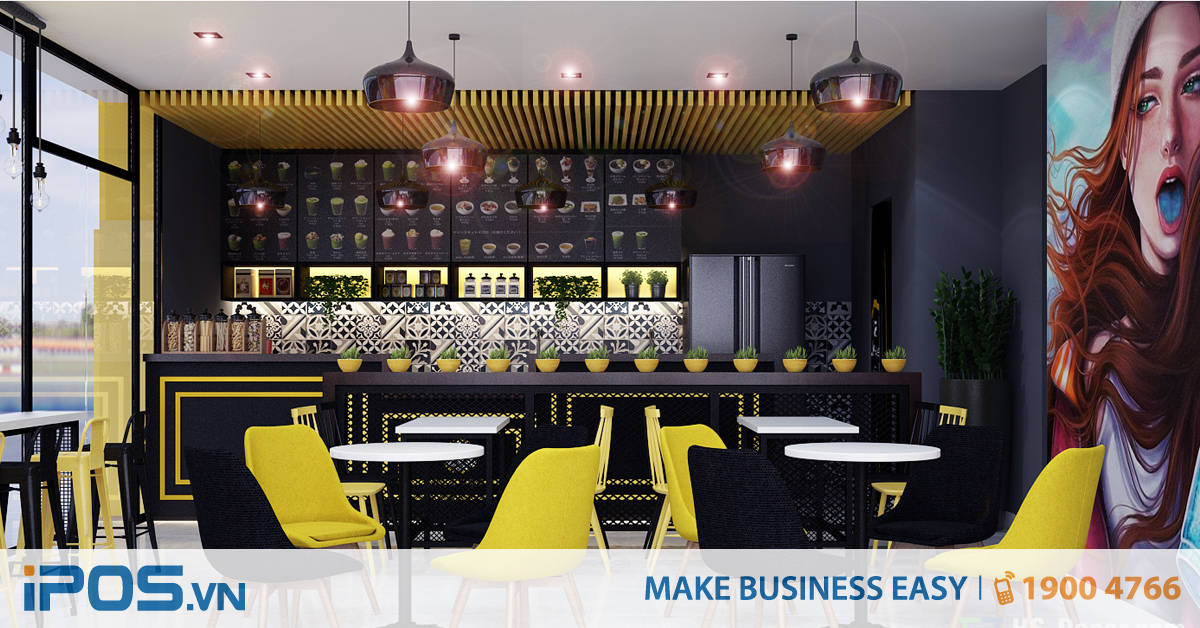 8 ý tưởng thiết kế quán trà sữa