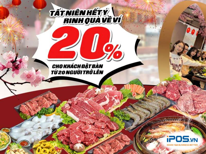 Chương trình khuyến mãi dịp Tết là công cụ đắc lực giúp “lôi kéo” khách hàng đến quán