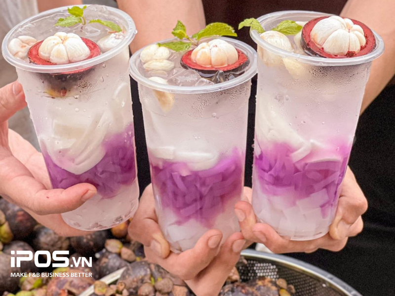 Nước dừa măng cụt đang hot tại Hà Nội gần đây 