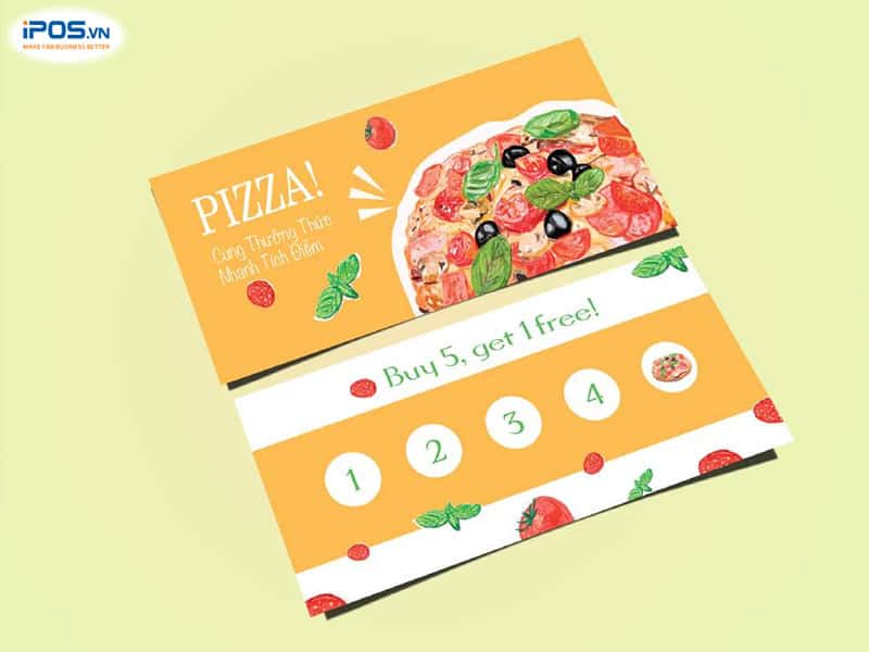 Thẻ tích điểm kích thích khách hàng muốn đến ăn lần sau