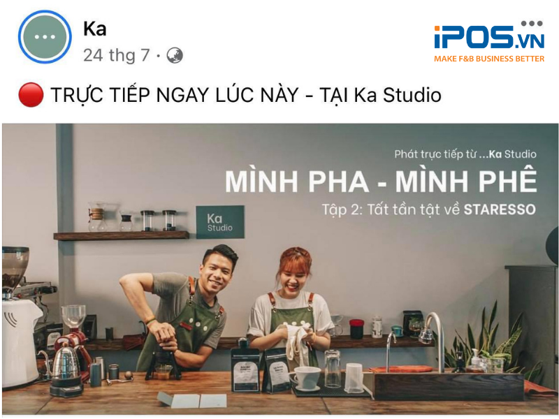 Buổi livestream giao lưu với khách hàng của thương hiệu Ka