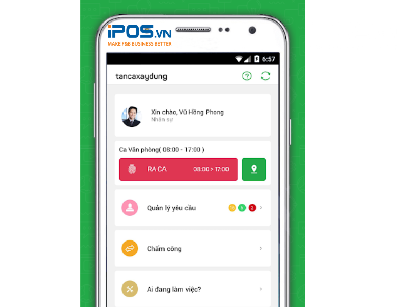 Giải pháp chấm công nhà hàng Tanca đang được nhiều đơn vị sử dụng