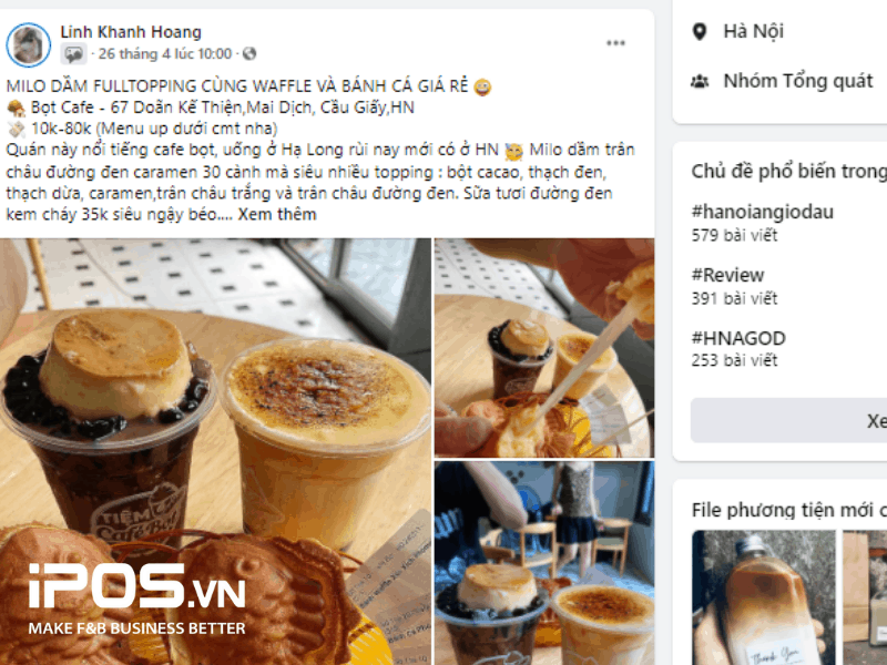 Những bài viết review đồ ăn chân thực, khéo léo nhận được tương tác cao từ thành viên khác