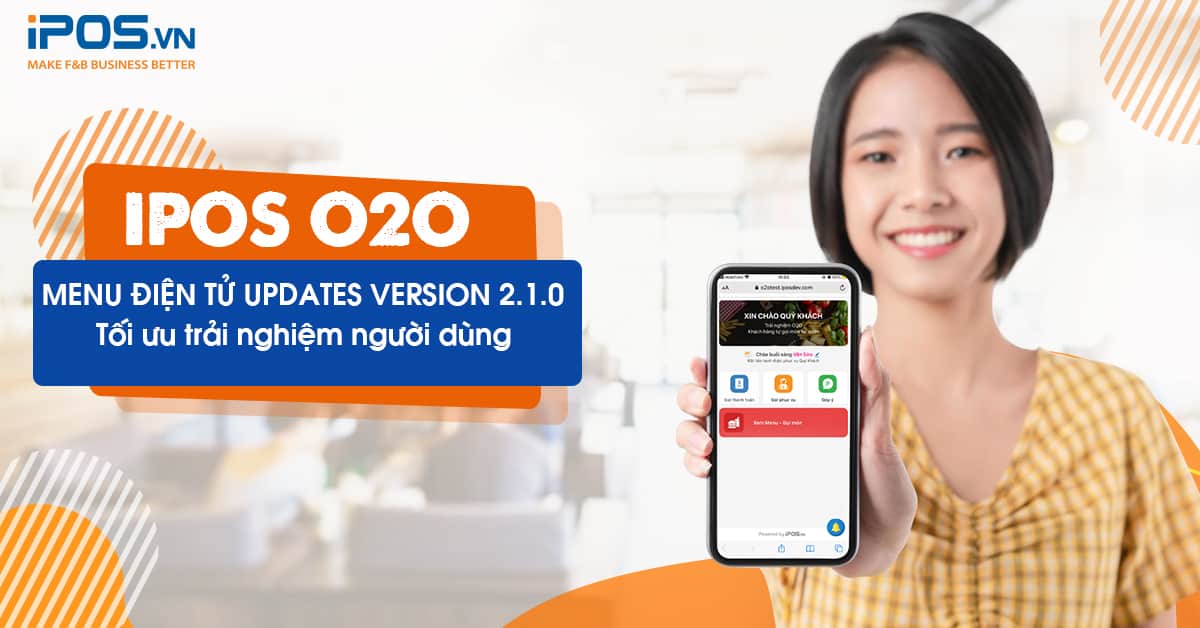 Menu điện tử updates version 2.1.0 – Mô hình thanh toán trả sau