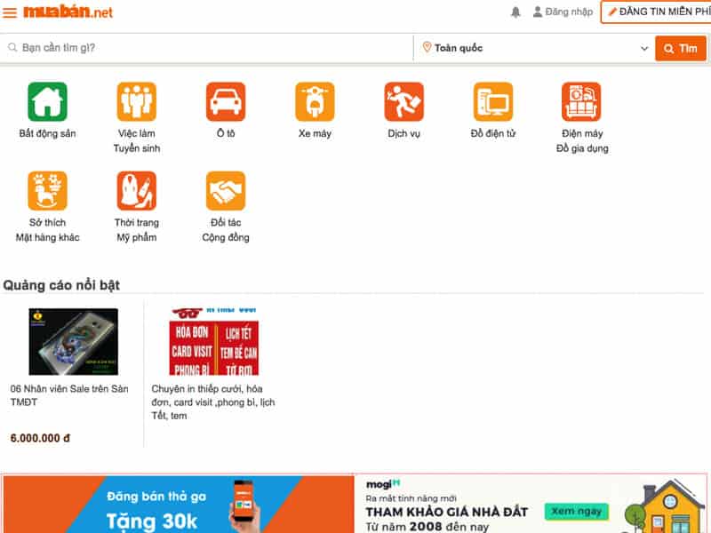 Một số trang web thuê mặt bằng quán cafe trà sữa tại Hà Nội và Hồ Chí Minh