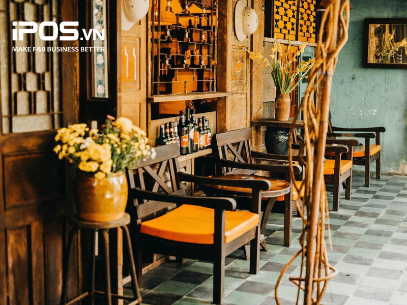 Mẫu thiết kế quán cafe phong cách vintage