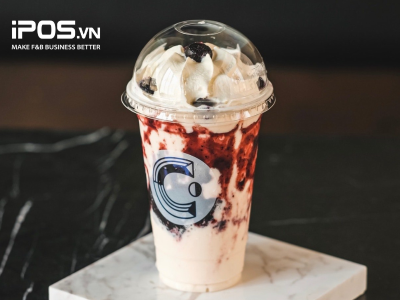 Phô mai việt quất đá xay là đồ uống nhất định phải thử khi tới Cheese Coffee