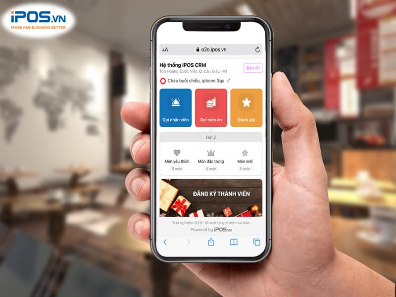 Giải pháp Menu điện tử iPOS O2O